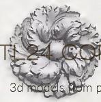 Розетки (ROSETTE_1278 -  | 3D model 3DSMAX / OBJ / STL) 3D модель для ЧПУ станка